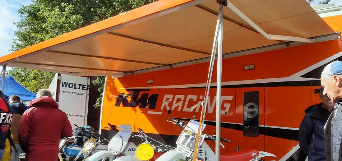 motorsport vehicle awning