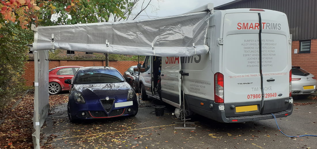 Van Awning for Mobile Tradesperson