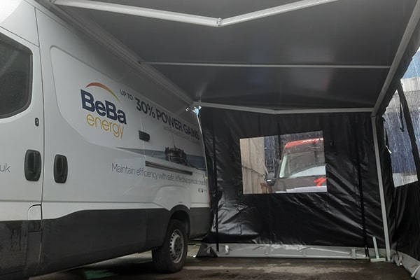 Black Side Awning for a Van