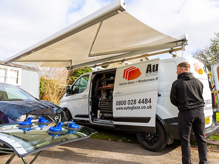 Broadview van awning for autoglaze