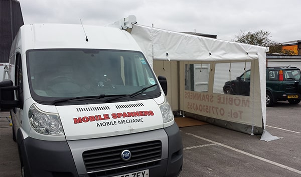 Fiat work van awning