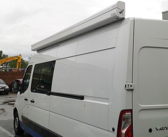 Vauxhall Movano awning cassette