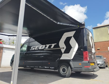 VW Crafter awning