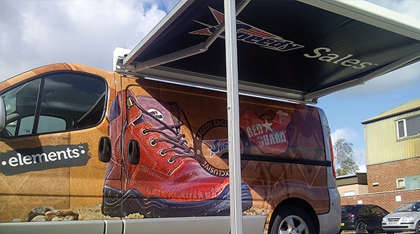 branded awning from broadview