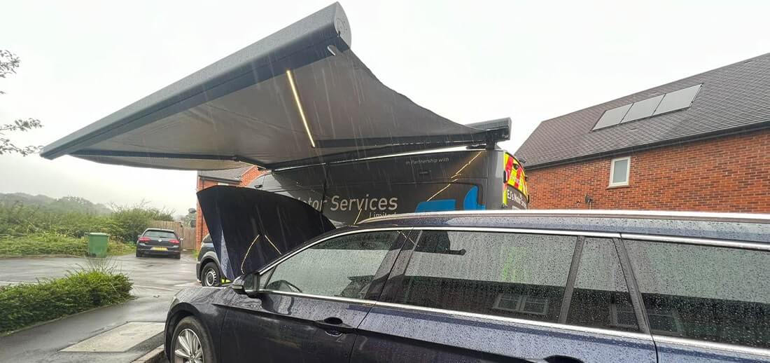 fleet vehicle awning